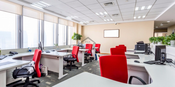 jinnah avenue 8000sqfet office space 1st floor wlevator parking neat clean environment