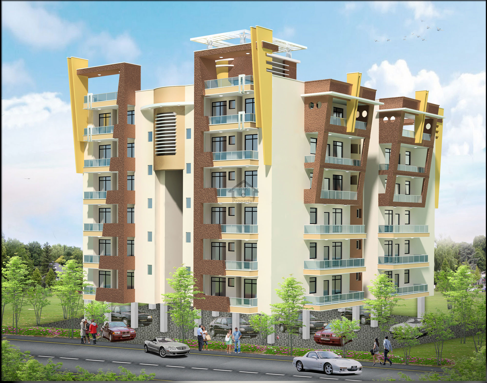 Brand New 3-bedrooms Apartment In Phase-2 Ext 3-side Corner 1st Floor
