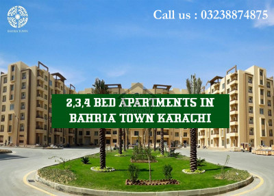 BEST OPPORTUNITY 3 BED APARTMENT AVAILABLE FOR SALE IN BAHRIA TOWN KARACHI