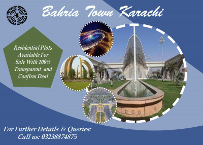 Precinct 8 Bahria town karachi Residential Plots available For Sale