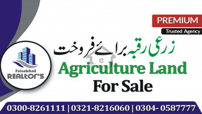 12 Acre Agriculture Land for Sale at Satiana Road to Jarranwala Road