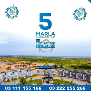 Blue World City ideal Location 5 8 10 Marla plots for sale on installments