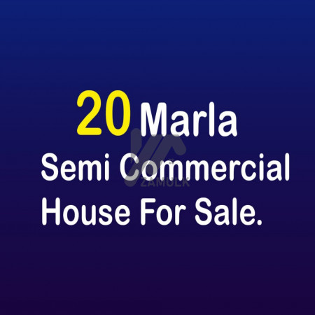 Ideal 20 Marla Semi Commercial House  For Investment/Sale At Medina Town Near Susan Road Faisalabad