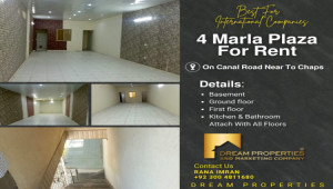 4 Marla Plaza For Rent On Canal Road Near To Chaps Faisalabad