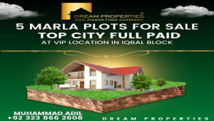 5 Marla Full Paid Plots Available For Sale  In Top City Faisalabad