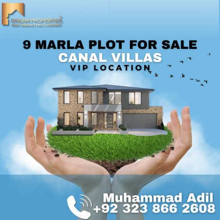 9 Marla Plot For Sale In Canal Villas Faisalabad