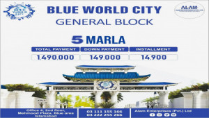 Blue World City General Block 5, 8, 10 Marla Plots for sale