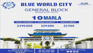 Blue World City General Block 5, 8, 10 Marla Plots for sale