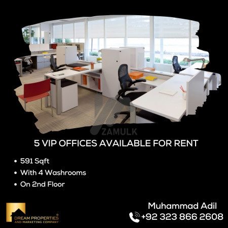 5 Vip Office Available For Rent At Canal Road Near Raza Garden