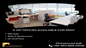5 Vip Office Available For Rent At Canal Road Near Raza Garden