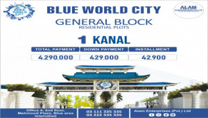 Blue World City 5 Marla Plot for sale