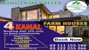 Kingdom Valley 2 Kanal Farm House for sale