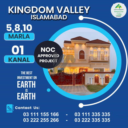Kingdom valley 10 Marla Plot for sale, General Block