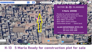 5 Marla Plot for sale in H-13 Islamabad