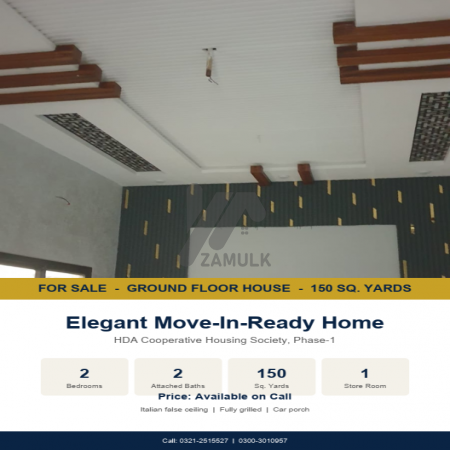 House for Sale — HDA Cooperative Housing Society, Phase-1